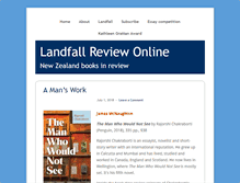 Tablet Screenshot of landfallreview.com
